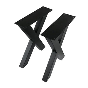 X-Tischbeinset (2 Stück) - Stahl