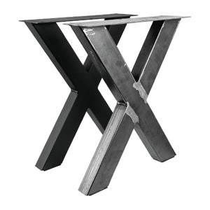 X-Tischbeinset (2 Stück) - Stahl